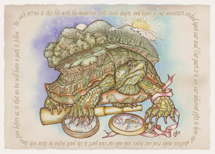 Ancestral Turtle Card