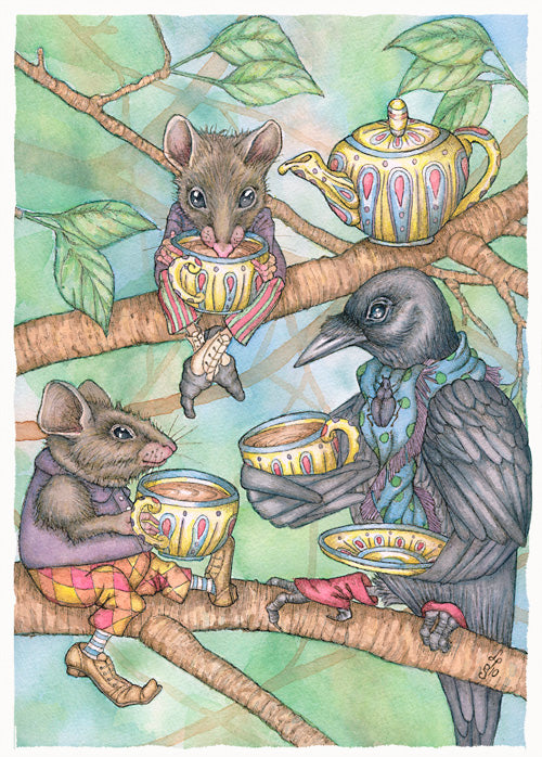 Three for Tea Card