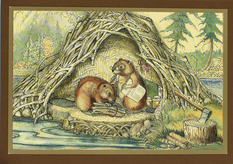 Beaver Lodge Card -- DragonSpace