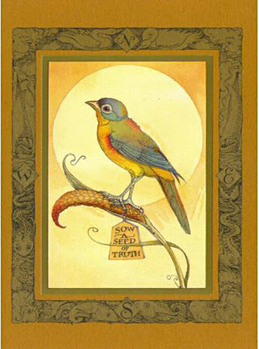 Bird "Sow a Seed" Card -- DragonSpace