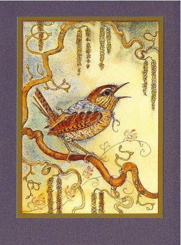 Wren & Catkins Card