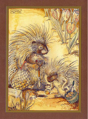 Porcupines Planting Card