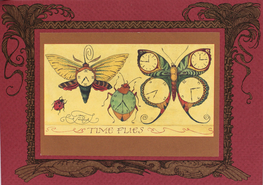 Time Flies Bugs Card