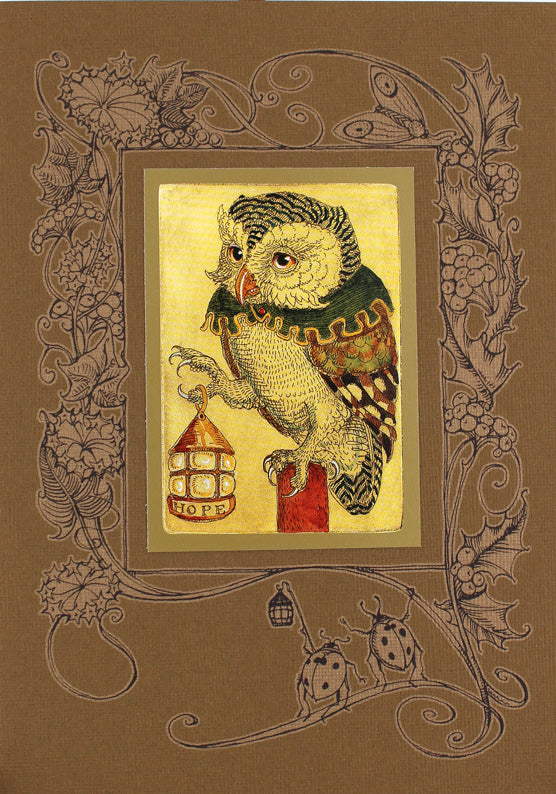 Owl with Lantern Hope Card