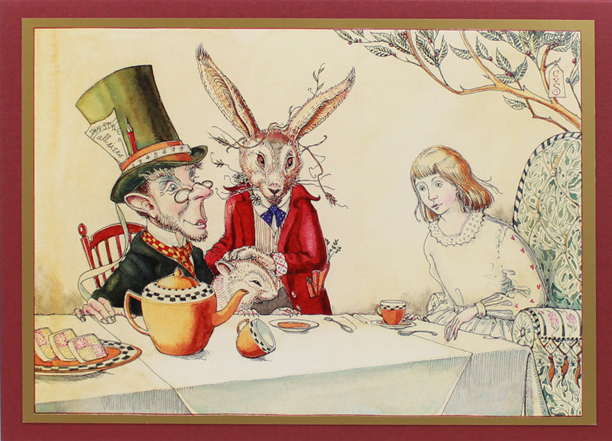Alice Tea Party Card