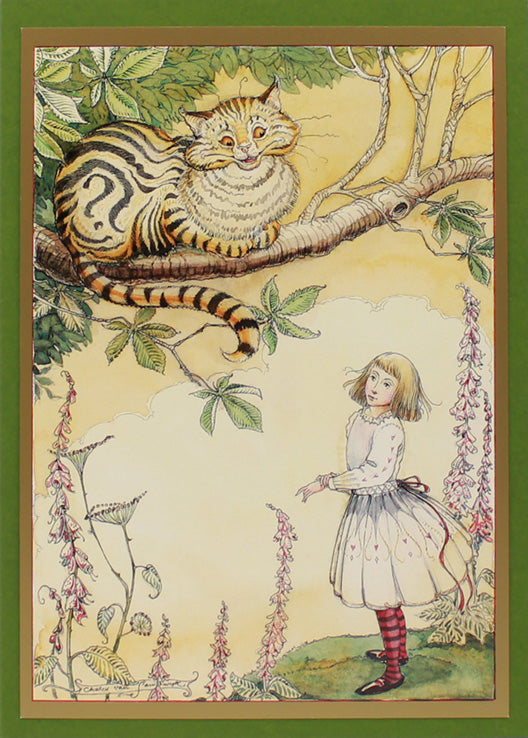 Alice Cheshire Cat Card