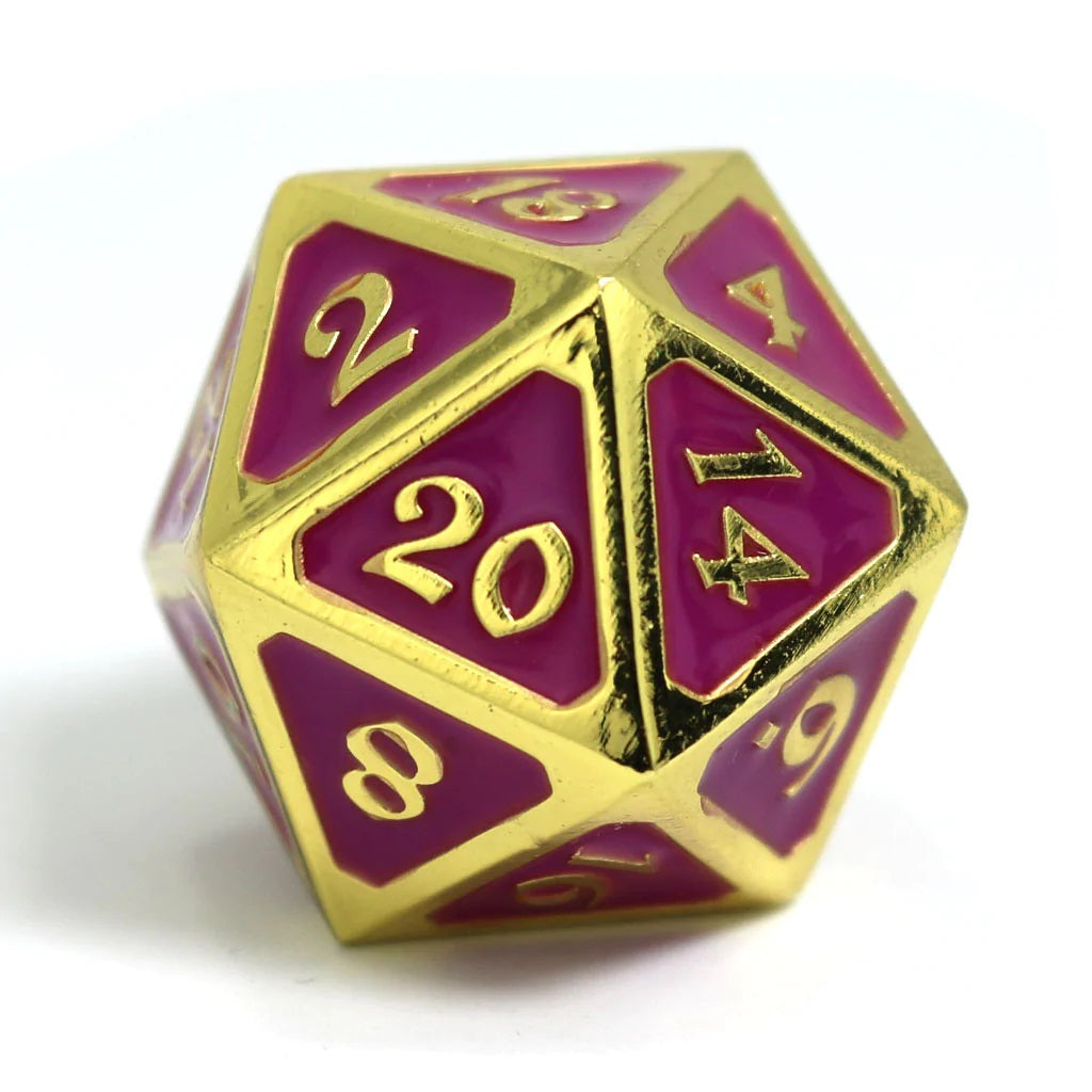 Neon Nightlife D20 Metal Die