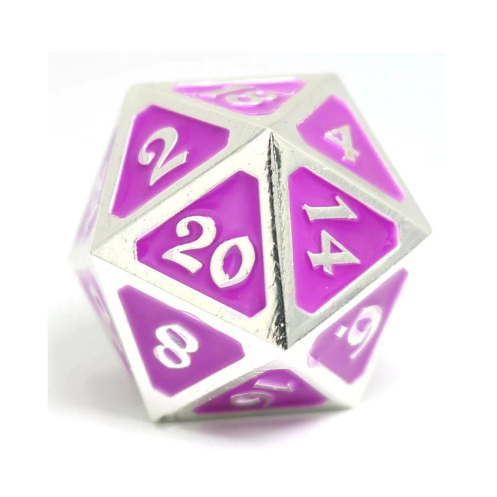 Neon Haze D20 Metal Die