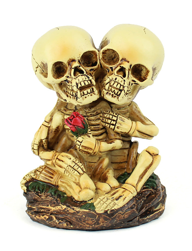 Skeleton Couple with Rose
