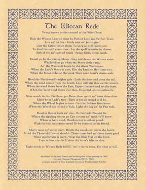 Wiccan Rede Poster