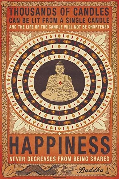 Happiness Candle Poster