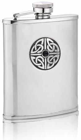 Triag Knot with Stone Hip Flask