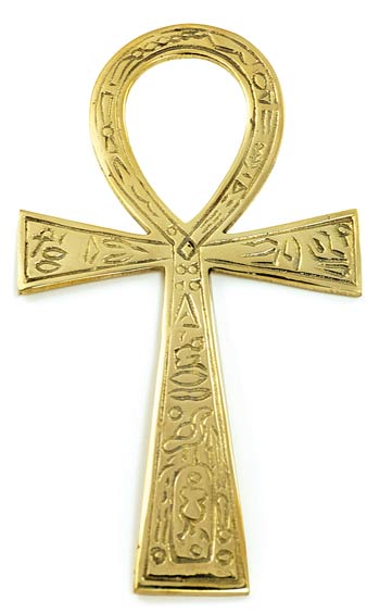 Ankh Brass Altar Tile