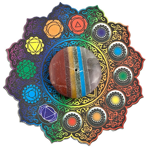 Gemstone Chakra Incense Burner