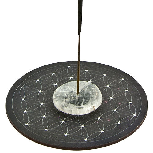 Gemstone Flower of Life Incense Burner