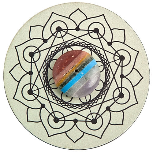 Gemstone Mandala Incense Burner