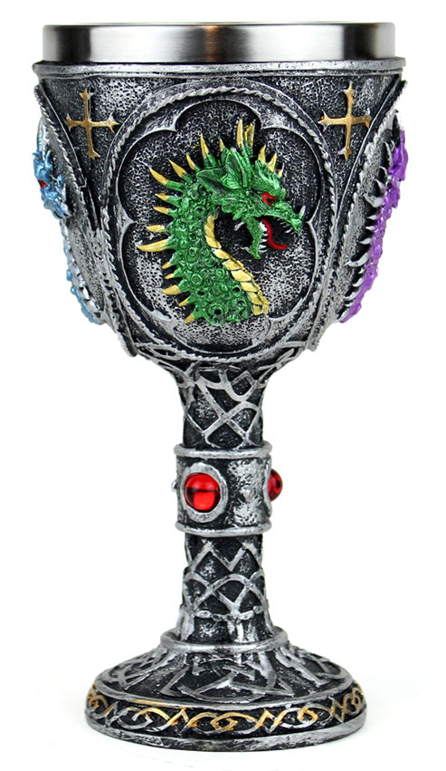 Multicolour Dragon Cameo Goblet