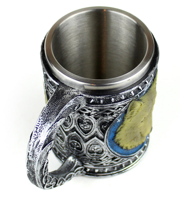 Grey Wolf Head Mug