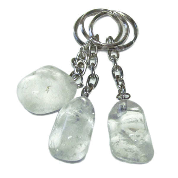 Clear Quartz Keychain