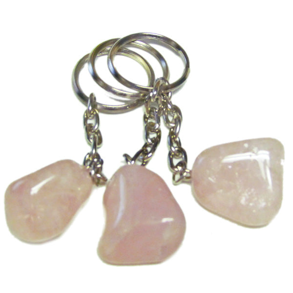 Rose Quartz Keychain