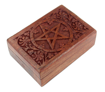 Engraved Pentacle Box -- DragonSpace