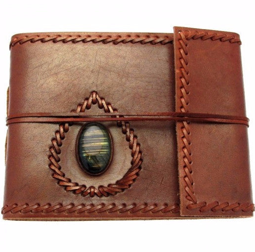 Small Leather Album with Gemstone -- DragonSpace