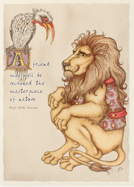 Friendship Lion Card