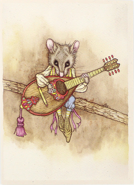 Mandolin Mouse Card