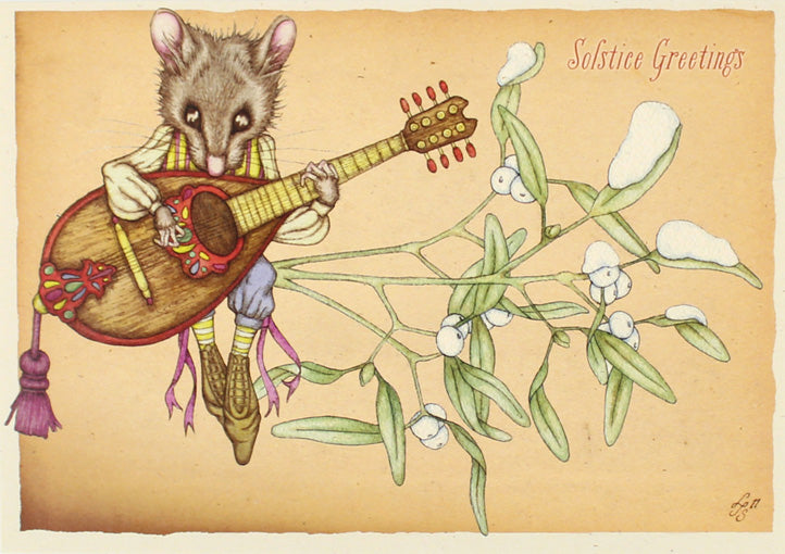 Mistletoe Mouse Card