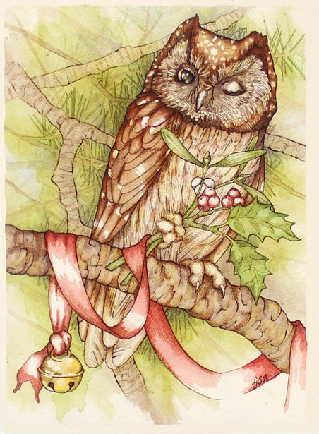 Yule Owl Card