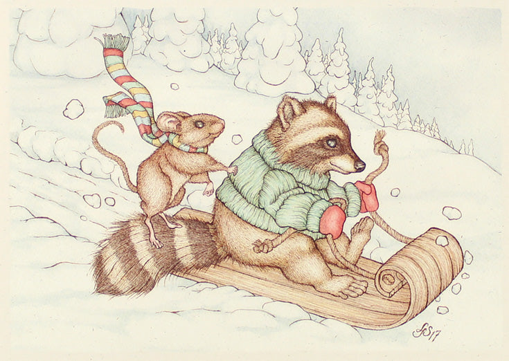 Dashing Through... Card