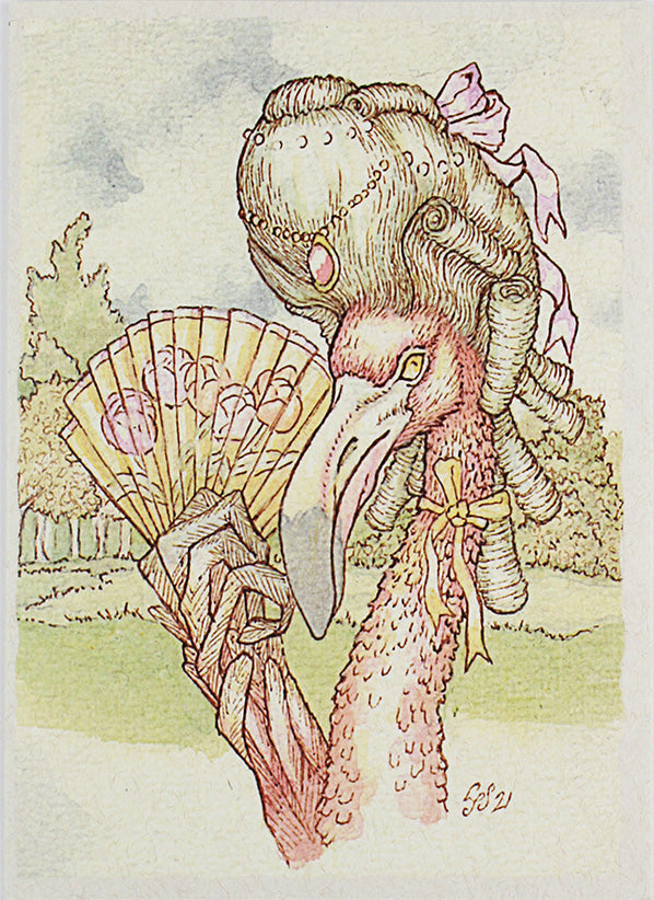 Royal Flamingo Card
