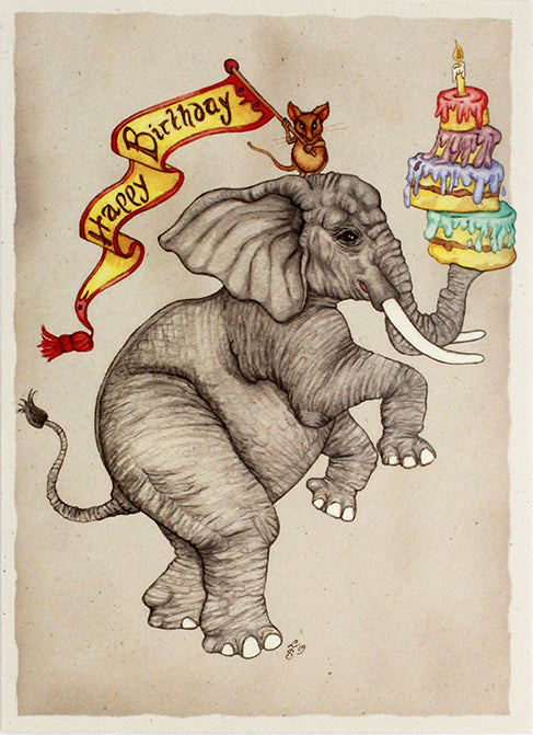 Birthday Elephant Card