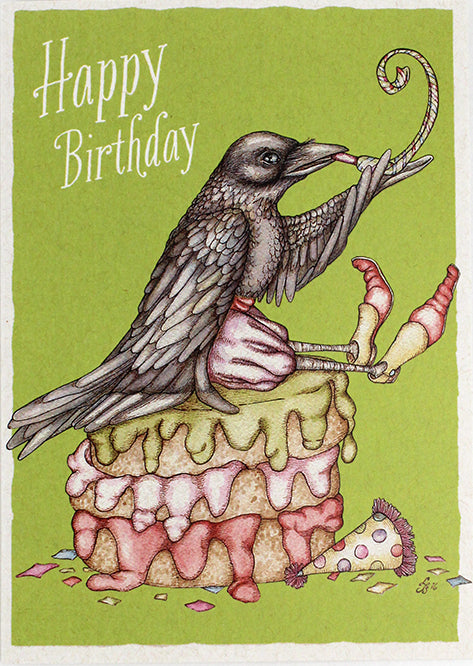 Birthday Crow Card