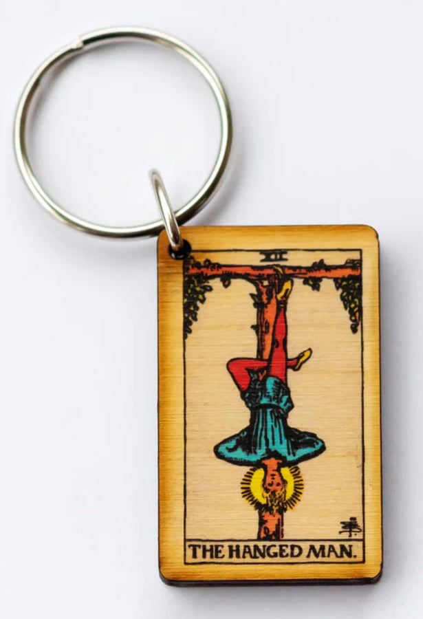 Hanged Man Tarot Keychain