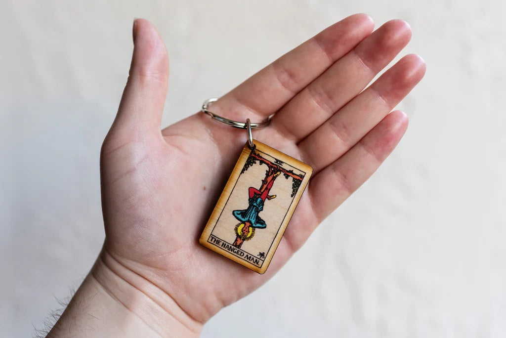 Hanged Man Tarot Keychain
