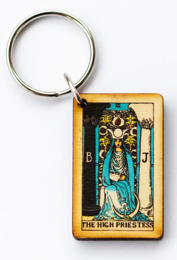 High Priestess Tarot Keychain