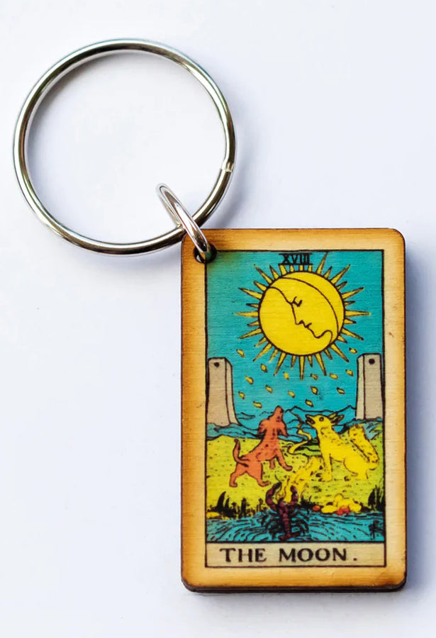 The Moon Tarot Keychain