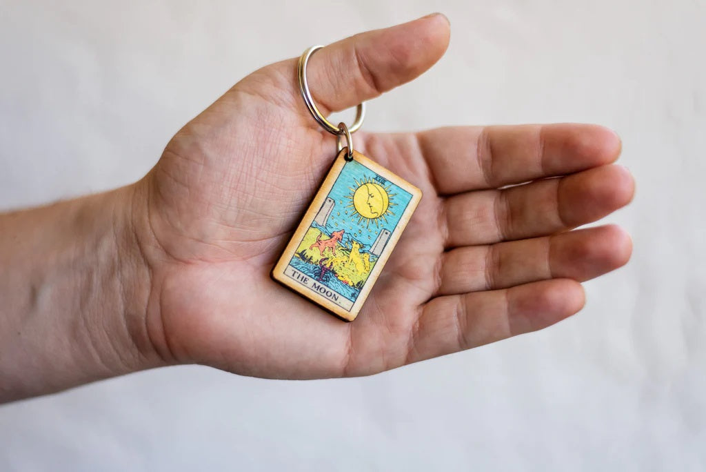 The Moon Tarot Keychain