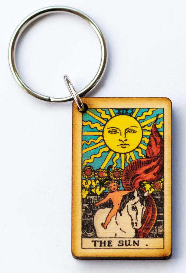 The Sun Tarot Keychain