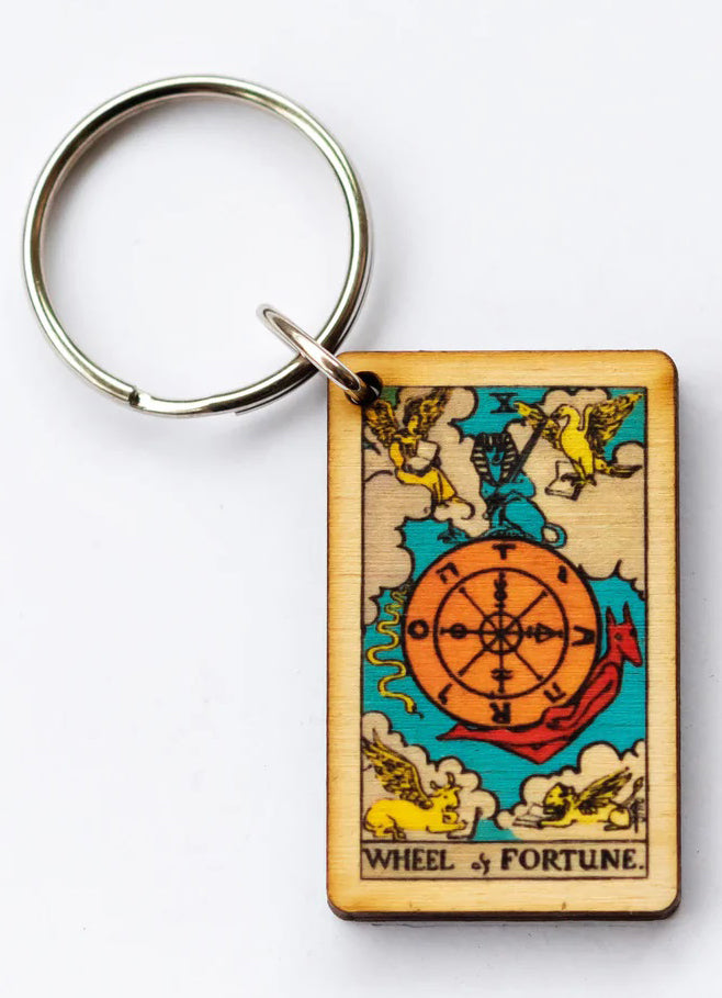 Wheel of Fortune Tarot Keychain