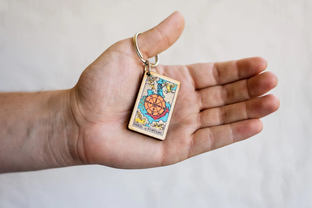 Wheel of Fortune Tarot Keychain