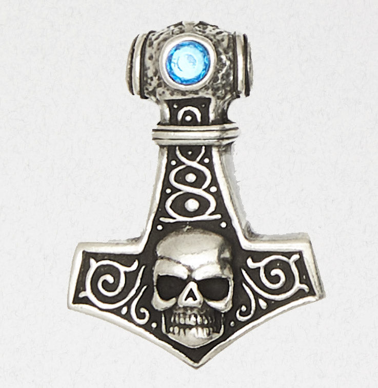 Thor's Hammer Skull Necklace