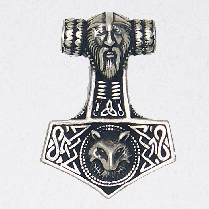 Odin Mjolnir | Stainless Steel Thor's Hammer Necklace | Norse – Sons of  Vikings