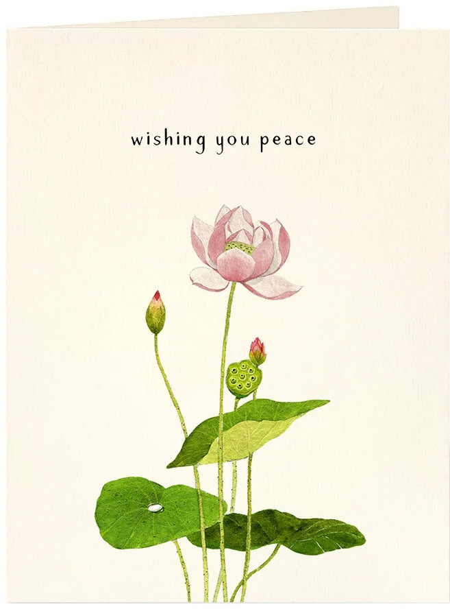 Peaceful Lotus Card