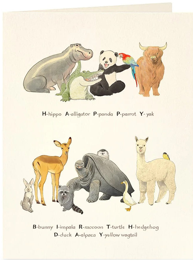 Birthday Zoo Card