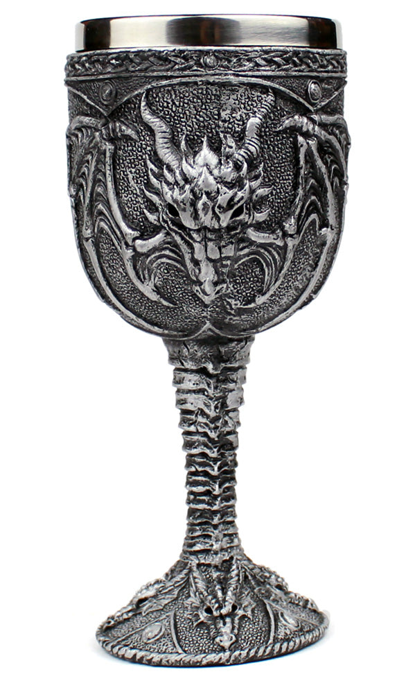 Silver Dragon Goblet