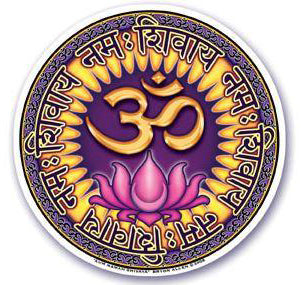 Aum Namah Shivaya Window Sticker