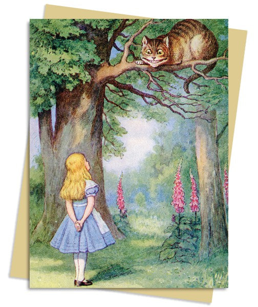 Alice & the Cheshire Cat Card