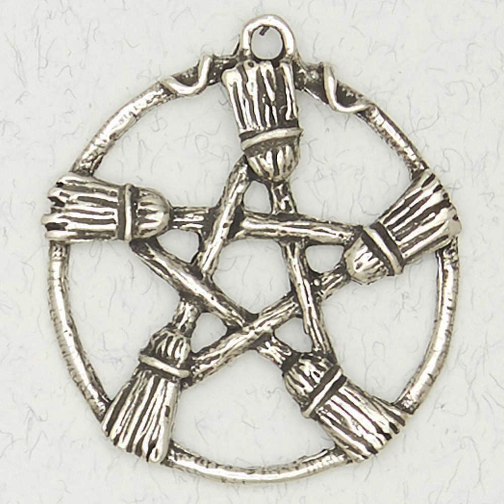 Broom Pentacle Necklace